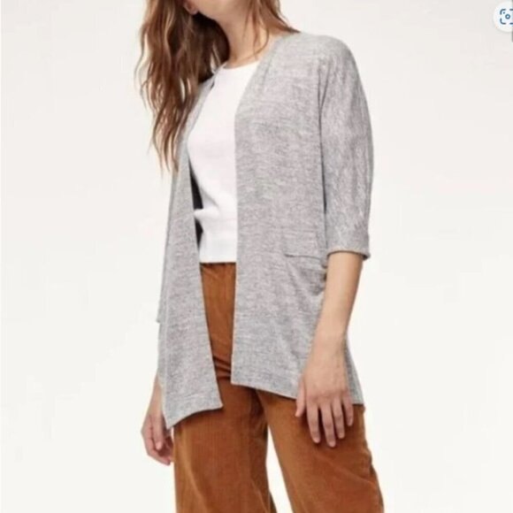Wilfred Free Zlata Cardigan - Open Front Grey Sz S - Picture 1 of 8